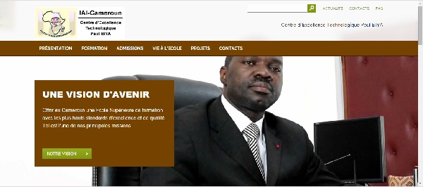 Site Internet IAI Cameroun