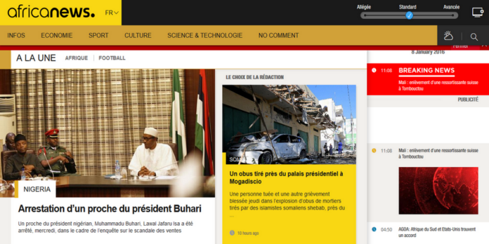 Euronews lance Africanews, version web Euronews lance Africanews, version web