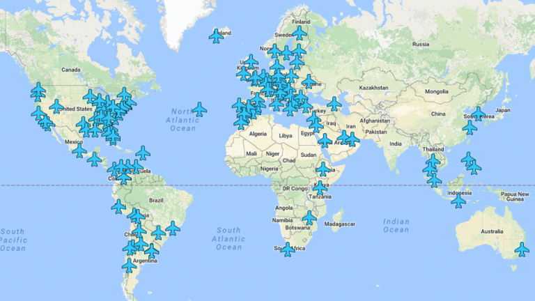Tous les mots de passe Wi-fi des aéroports du monde sur une carte et c’est gratuit !