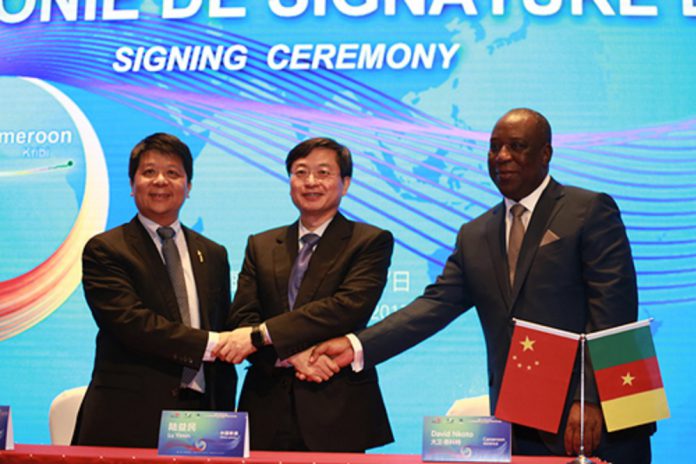Nkoto Emane et China Unicom et Huawei