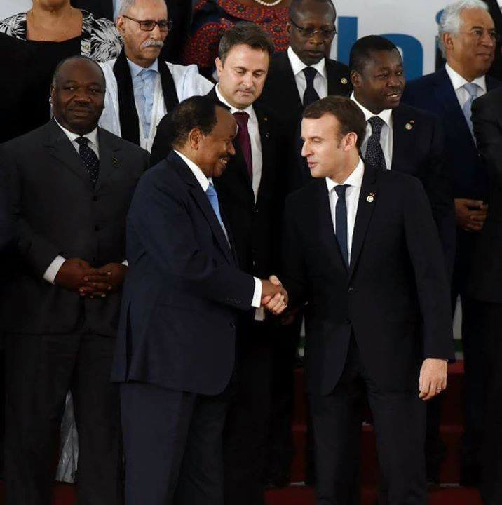 Paul Biya et Emmanuel Macron