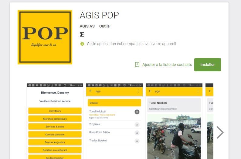 AGIS Pop, l’application camerounaise qui permet de connaître l’état d’encombrement des carrefours