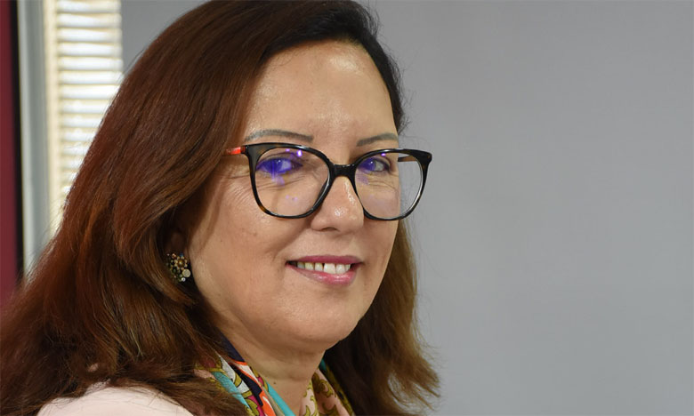 Saloua Karkri-Belkeziz, la présidente de l’APEBI, la Fédération des technologies de l'information, des télécommunications et de l'offshoring. Photo Maroc.ma