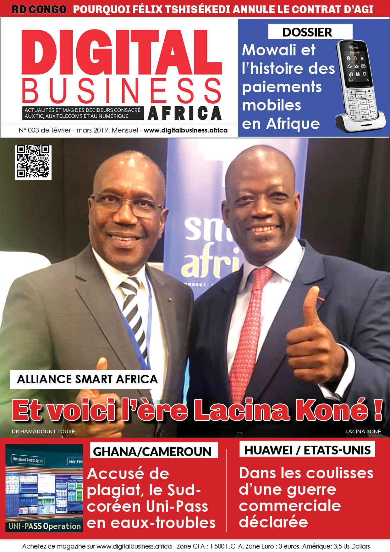 Digital Business Africa fait un focus sur Lacina Koné, nouveau DG de Smart Africa