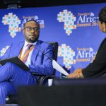 15 mai 2019. Kigali, Rwanda. TAS 2019. James Claude, le PDG de GVG, en conférencier à la Kigali Convention Centre.