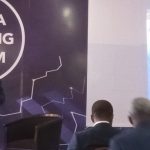 21 juin 2019, Douala. Akwa Palace. Jean Gallo Jiotsa, le PDG d’ADSNET, lors de son intervention à l’Africa Banking Forum 2019.