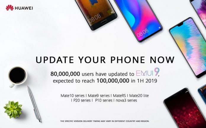 Huawei : EMUI 9 déjà installé sur 80 millions de smartphones