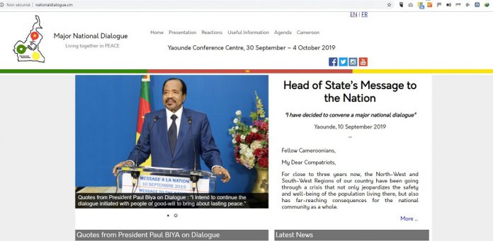 Cameroun : Un site web pour des infos pratiques sur le « grand dialogue national » convoqué par Paul Biya