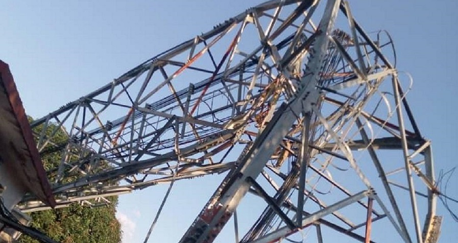 chute d’un pylône d’Orange