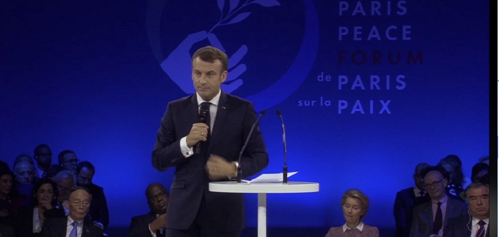 Macron au Paris Peace Forum