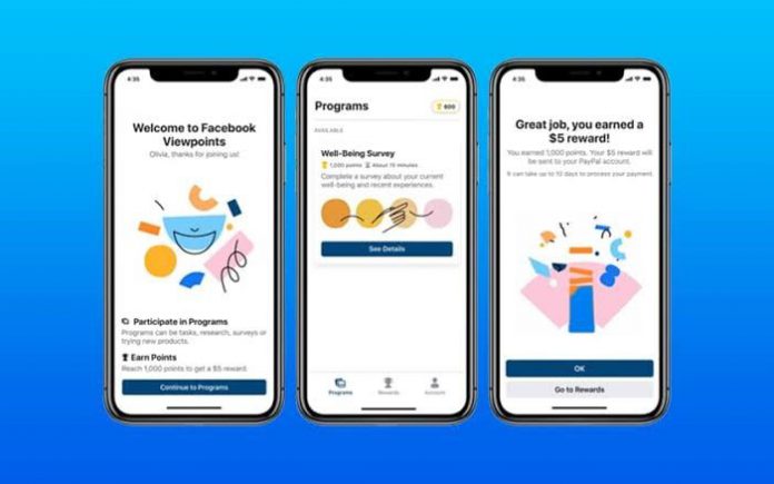 Découvrez Viewpoints, l’application de Facebook qui paie pour vos données !