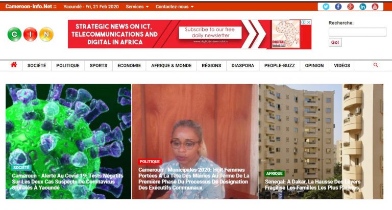 Le top 20 des sites web les plus visités au Cameroun en 2020, selon Alexa