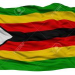 Isolated Zimbabwe Flag