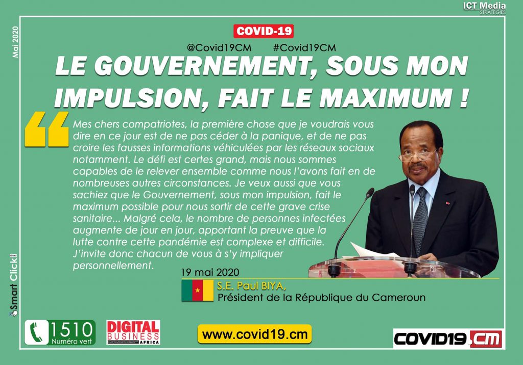 MESSAGE PRÉSIDENT Paul Biya