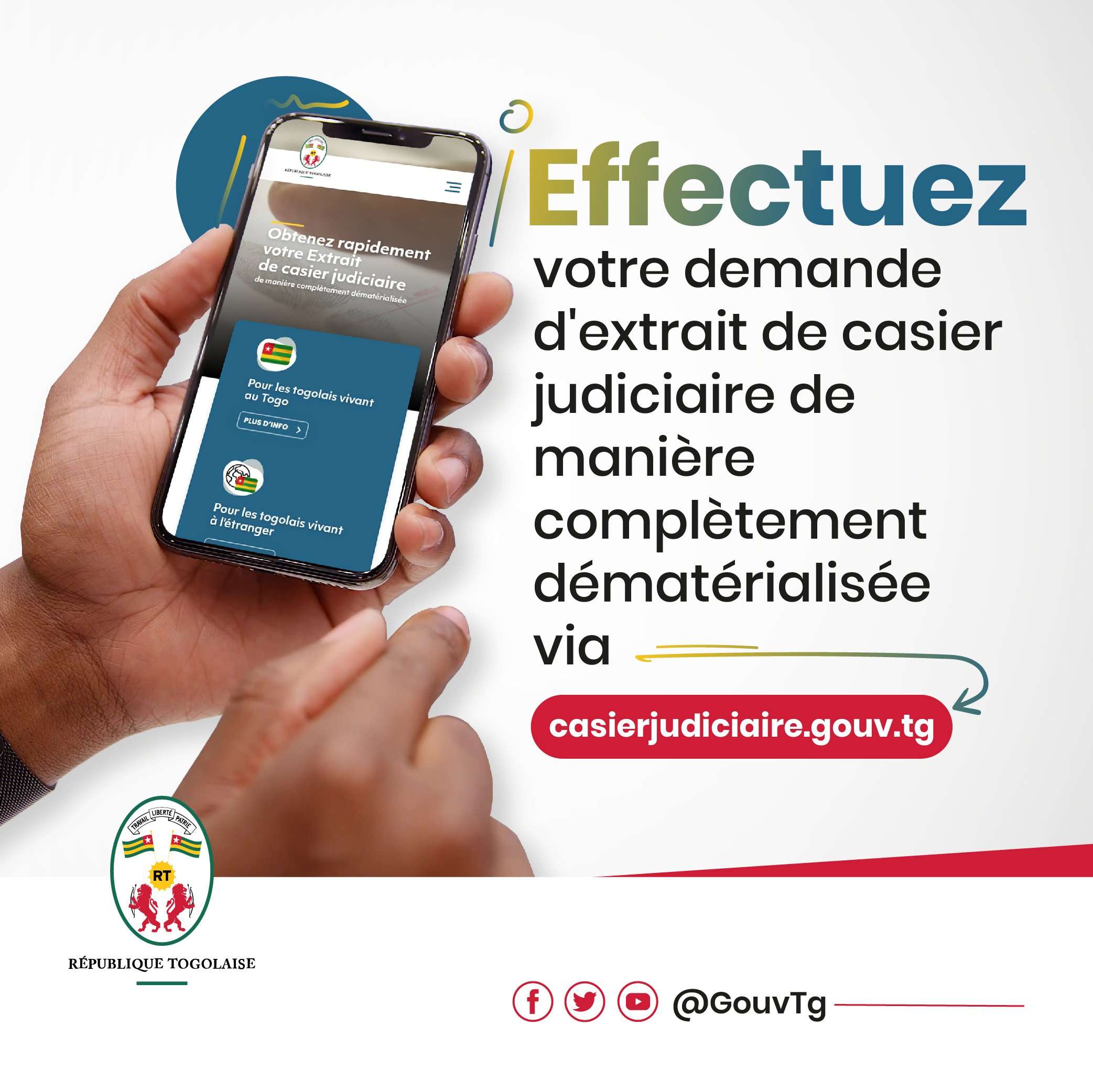 Togo : Voici les cinq étapes pour obtenir son casier judiciaire en ligne