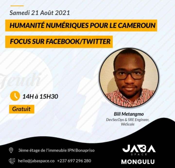 Humanités numériques pour le Cameroun [Au menu des JabaTalks de Jaba Space ce samedi]