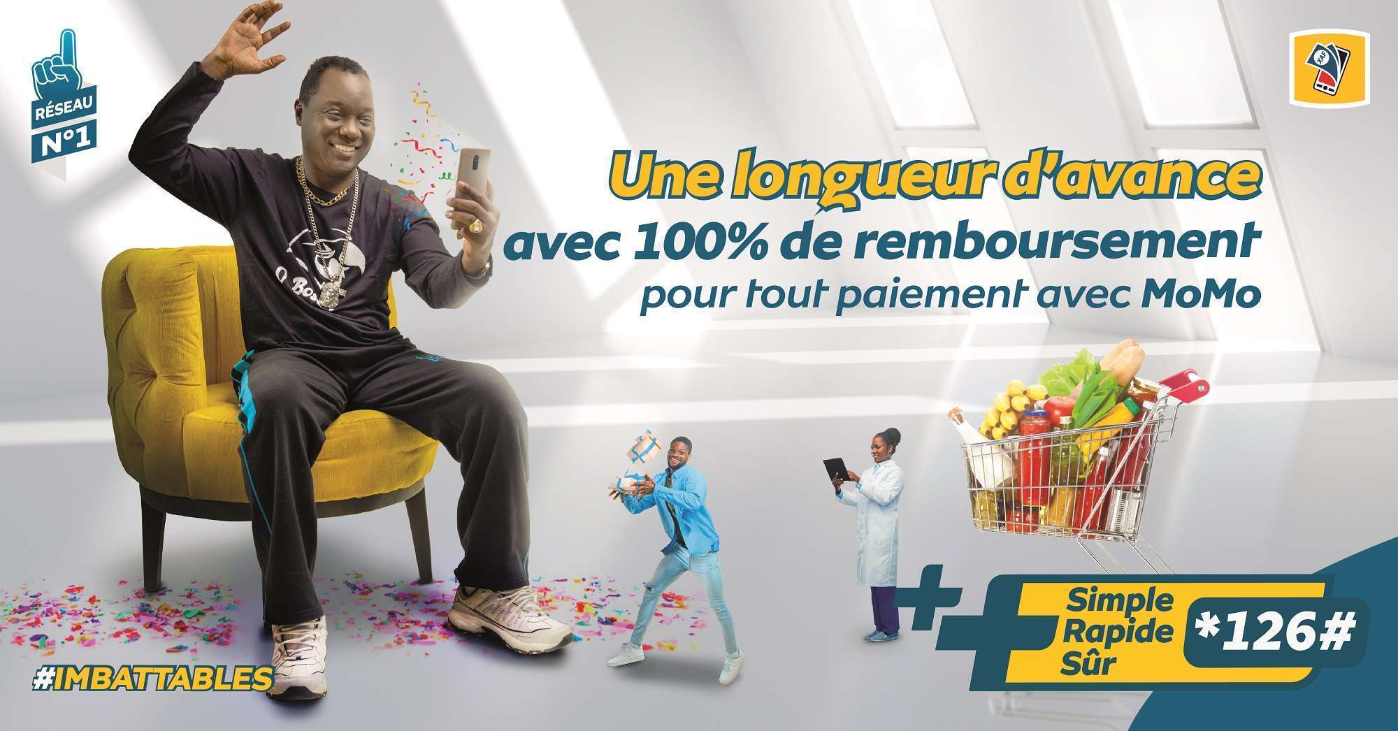 Les clients MTN bénéficient d’un remboursement de 100% pour tous les paiements via MoMo