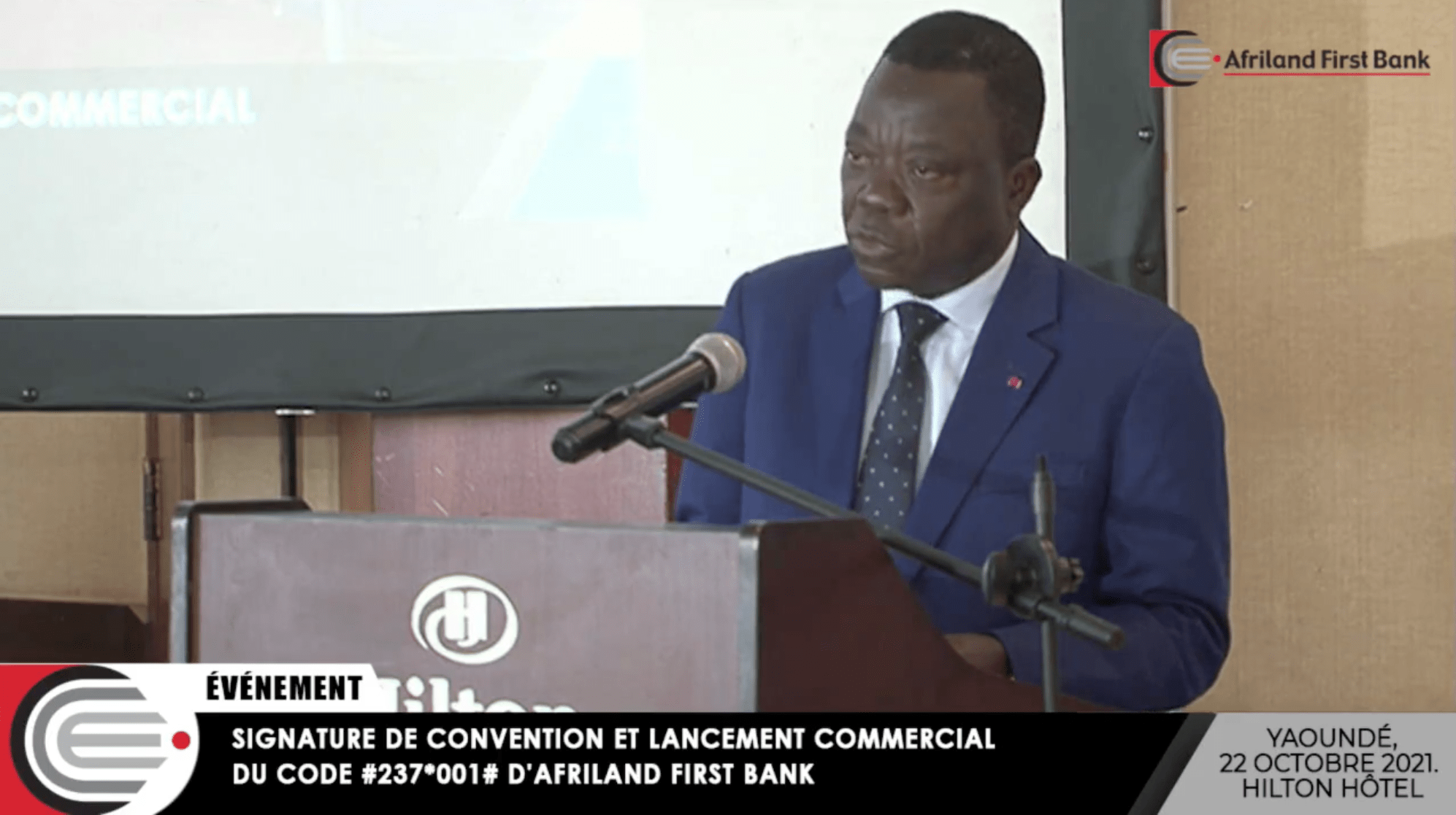 Alphonse Nafack : « Avec le code ussd #237*001#, Afriland First bank donne la possibilité aux clients d’effectuer des transactions bancaires sans connexion Internet » [Vidéo]