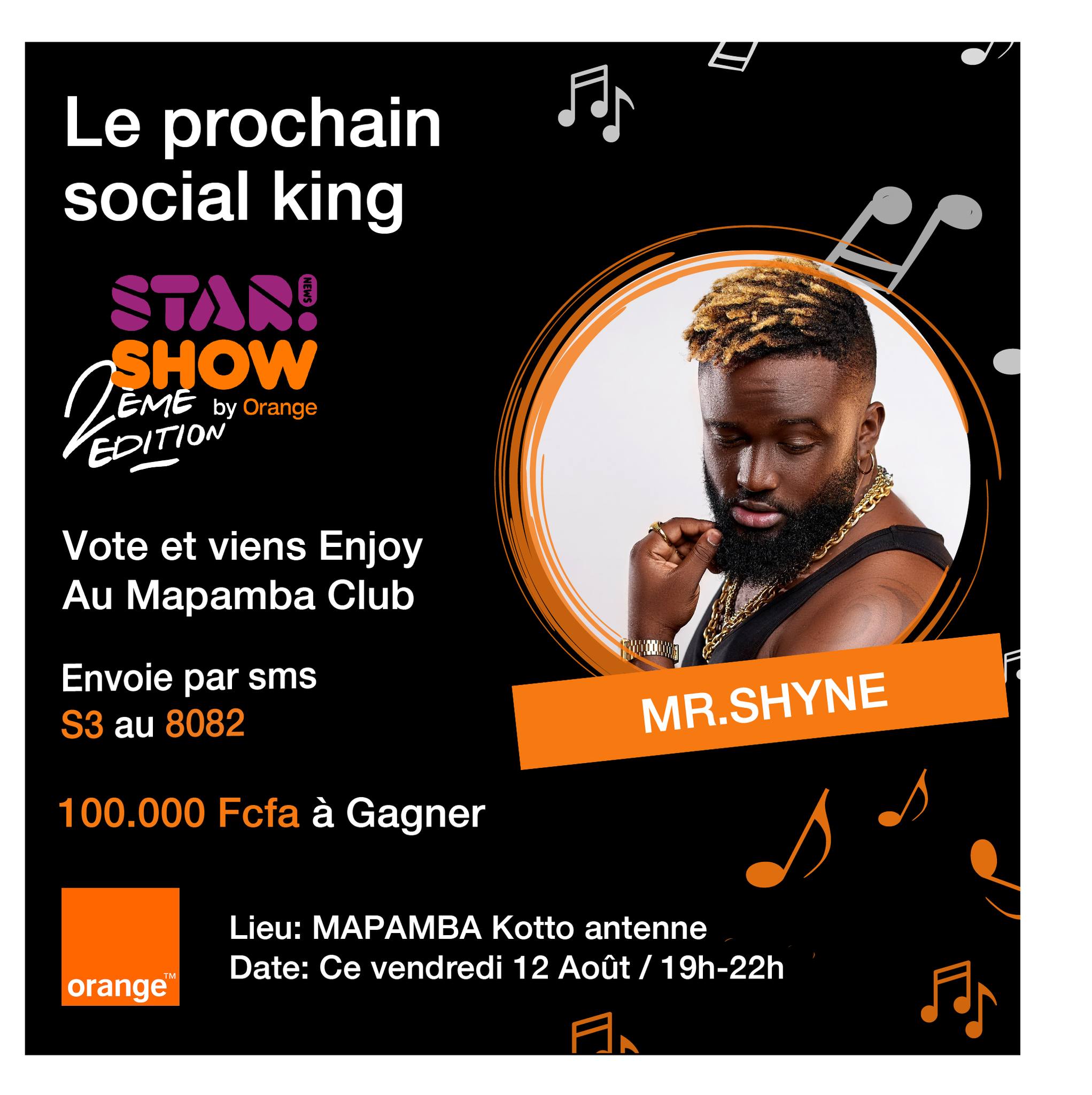 Stars News Show by Orange : Vote ton artiste préféré et gagne 100 000 F. Cfa, la proposition de Star News Cameroun aux abonnés
