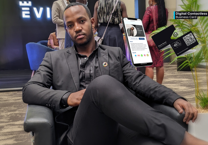 Elysee Nkundimana : “Voici une carte de visite numérique qui utilise la technologie NFC”