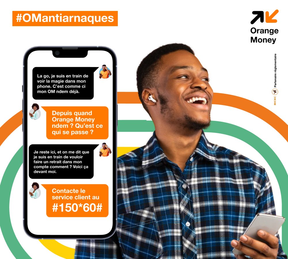 Orange Money démasque une arnaque sur les réseaux sociaux et sensibilise le public contre des applications frauduleuses d'origines douteuses