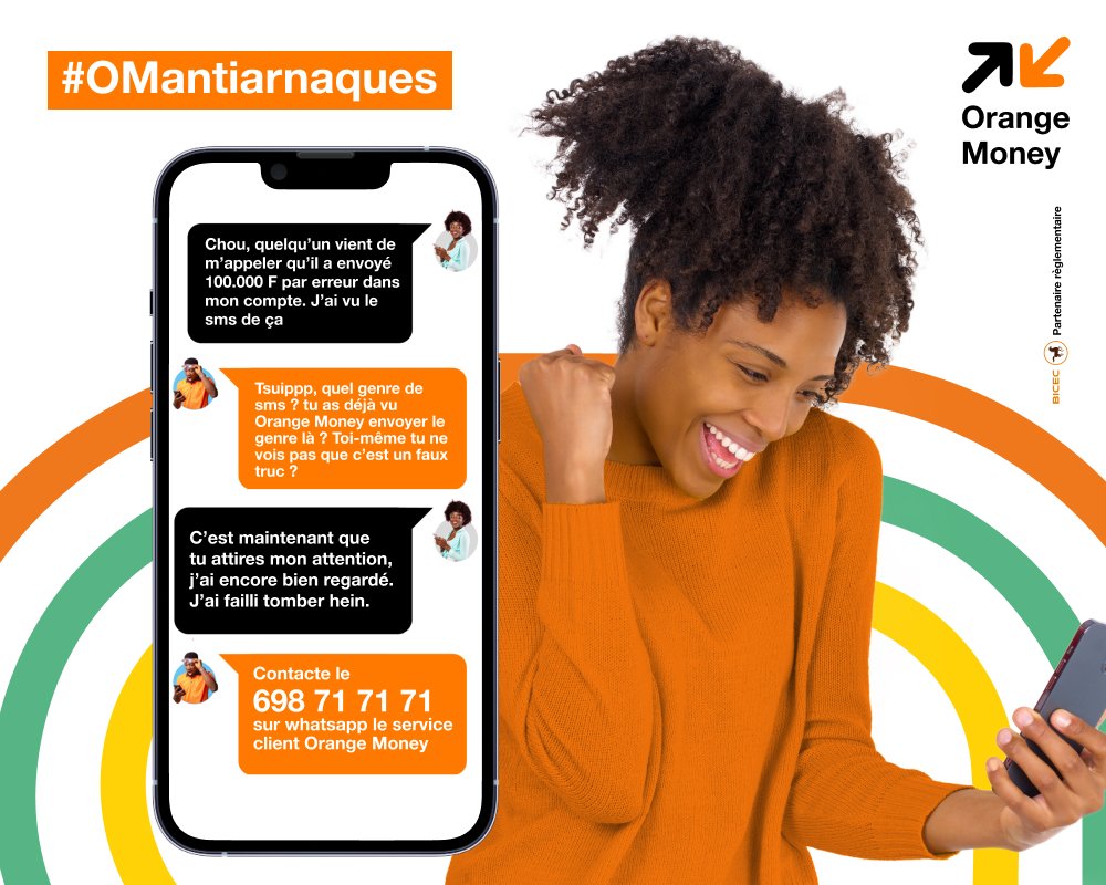 Orange Money démasque une arnaque sur les réseaux sociaux et sensibilise le public contre des applications frauduleuses d'origines douteuses
