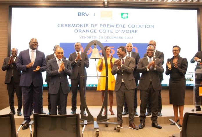 Côte d’Ivoire : Orange CI en tête de la capitalisation boursière de la BRVM-UEMOA avec 1538 milliards de FCFA, record pour la Bourse