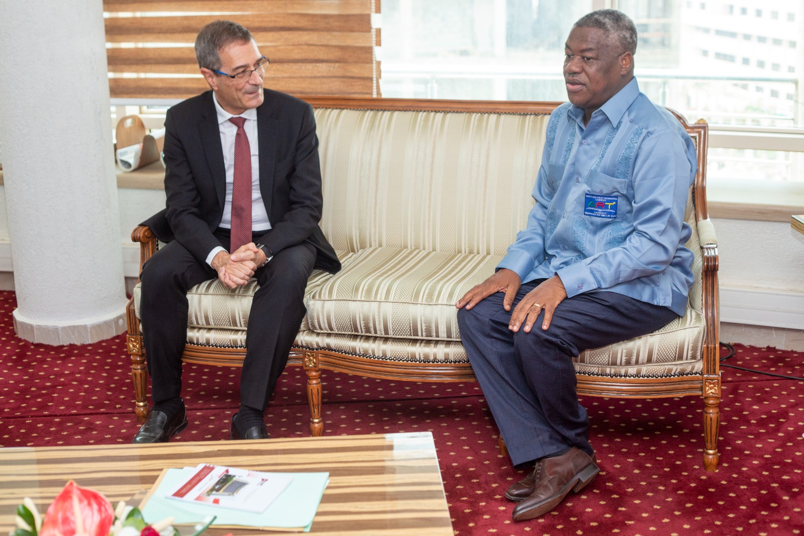 Fabrice André, le nouveau PCA d’Orange Cameroun, est en visite officielle à Yaoundé