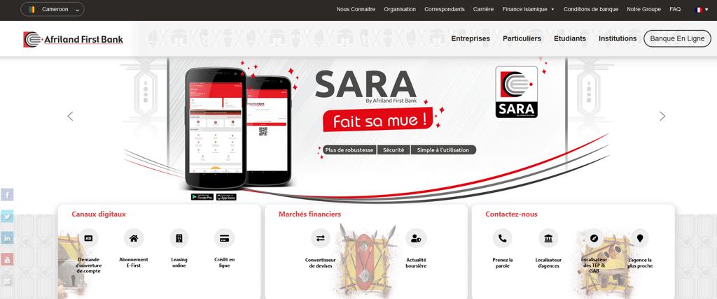 Afriland First Bank lance la nouvelle version de son nouveau site web et de son application bancaire Sara