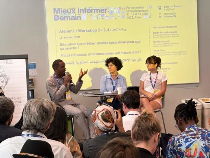 Formation : L’ IA et la désinformation au cœur du Forum médias et Développement, Blaise Pascal Andzongo d’Eduk-Média s’illustre