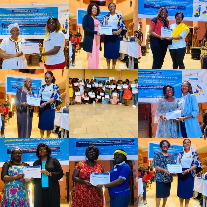 Cameroun : Carav’Elles Digital Center d’ AfricanWITS, soutenu par XOESE, forme la femme rurale d’ Ebolowa aux TIC