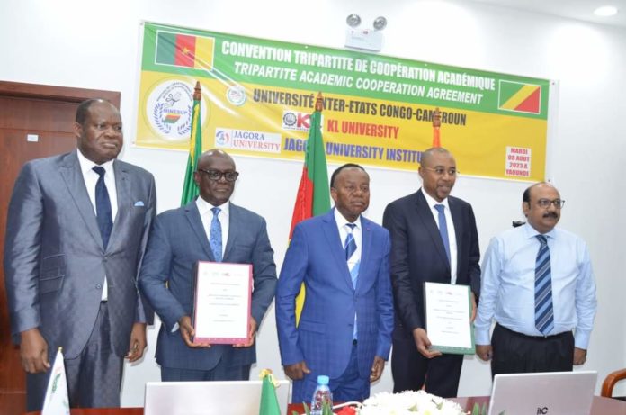 Coopération : La KL University de l’ Inde, spécialisée dans le numérique , signe un partenariat avec l’Université inter Etats-Congo- Cameroun