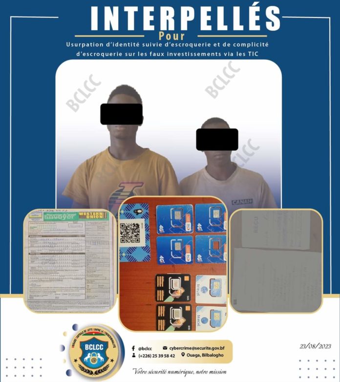 Burkina Faso : Des présumés cybercriminels appréhendés par la BCLCC
