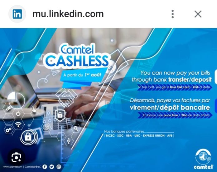 Cameroun : Camtel Cashless, le service de paiement des factures par dépôt bancaire avant Blue money