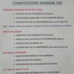Constitution Dossier CNI
