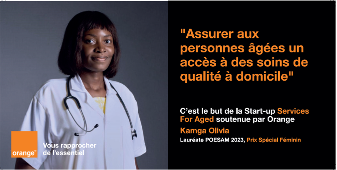 Services for Aged d'Olivia Kamga, une solution en faveur des personnes âgées remporte le prix spécial féminin Poesam 2023