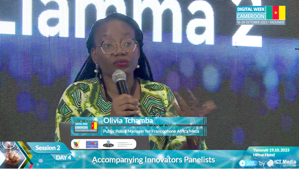 Au Digital Week Cameroon, Olivia Tchamba [Meta] vante les avantages de Llama 2, l’IA gratuite de Meta pour accompagner les innovateurs