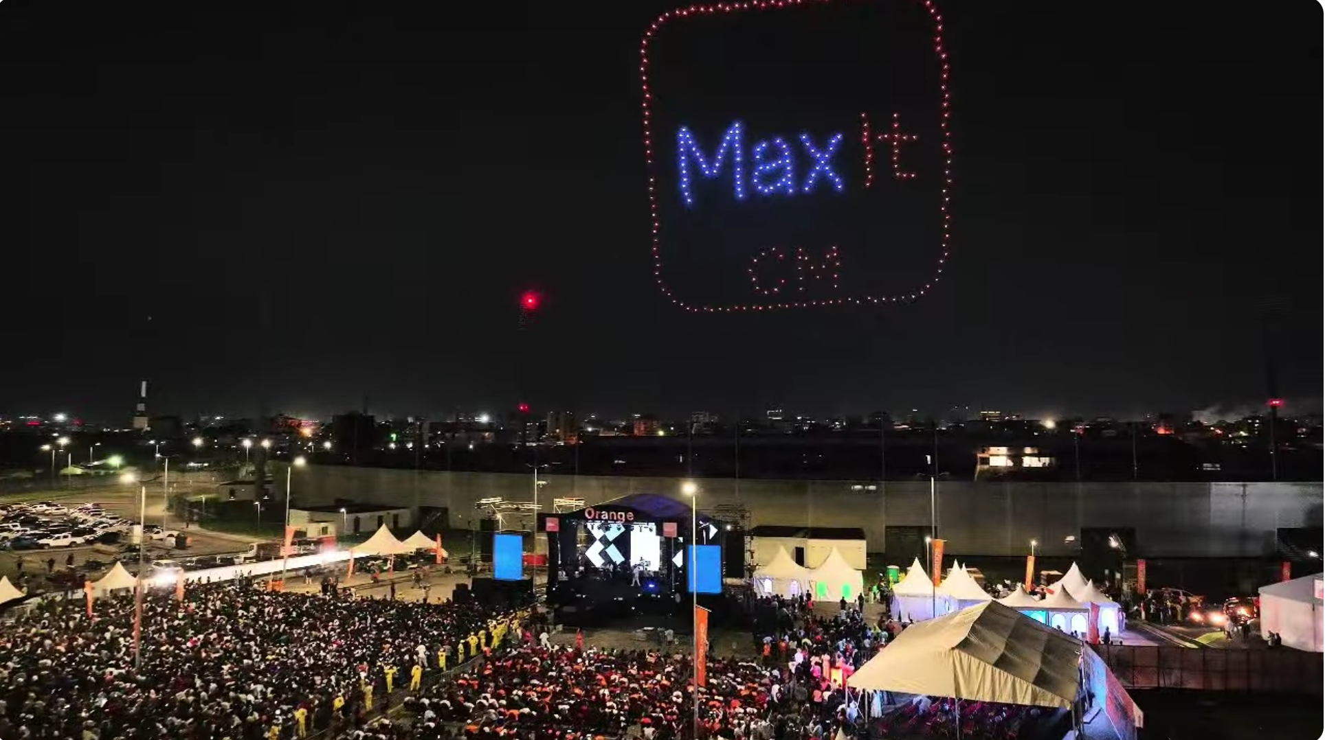 Lancement de Max It, Drone show