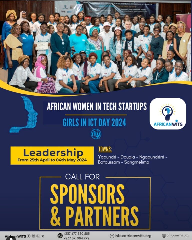 Cameroun : AfricanWits lance un appel à sponsors et partenaires pour son programme « Girls in ICT Day 2024 » [manifestez-vous]
