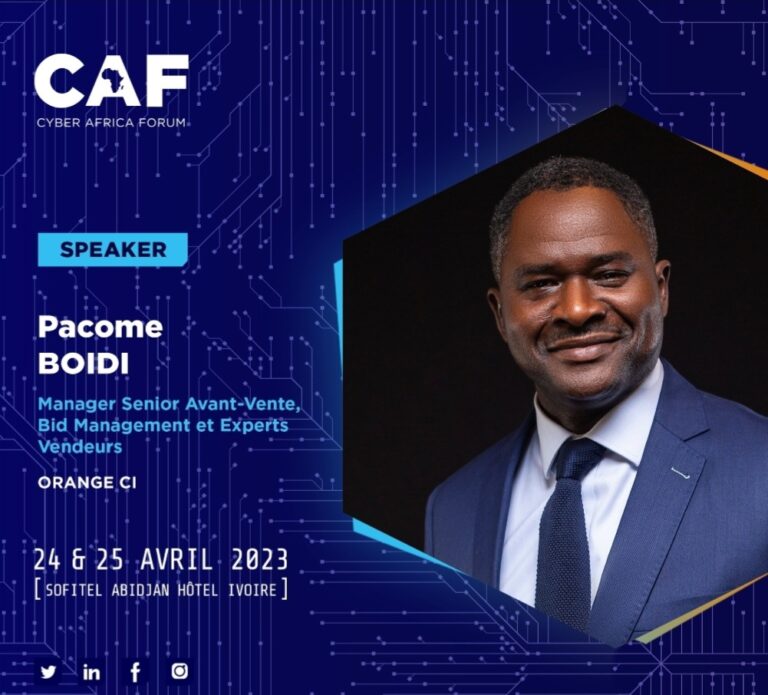 Pacome Boidi, Orange CIV au Cyber Africa Forum : « Nos pays africains doivent travailler ensemble à travers une coopération solide »