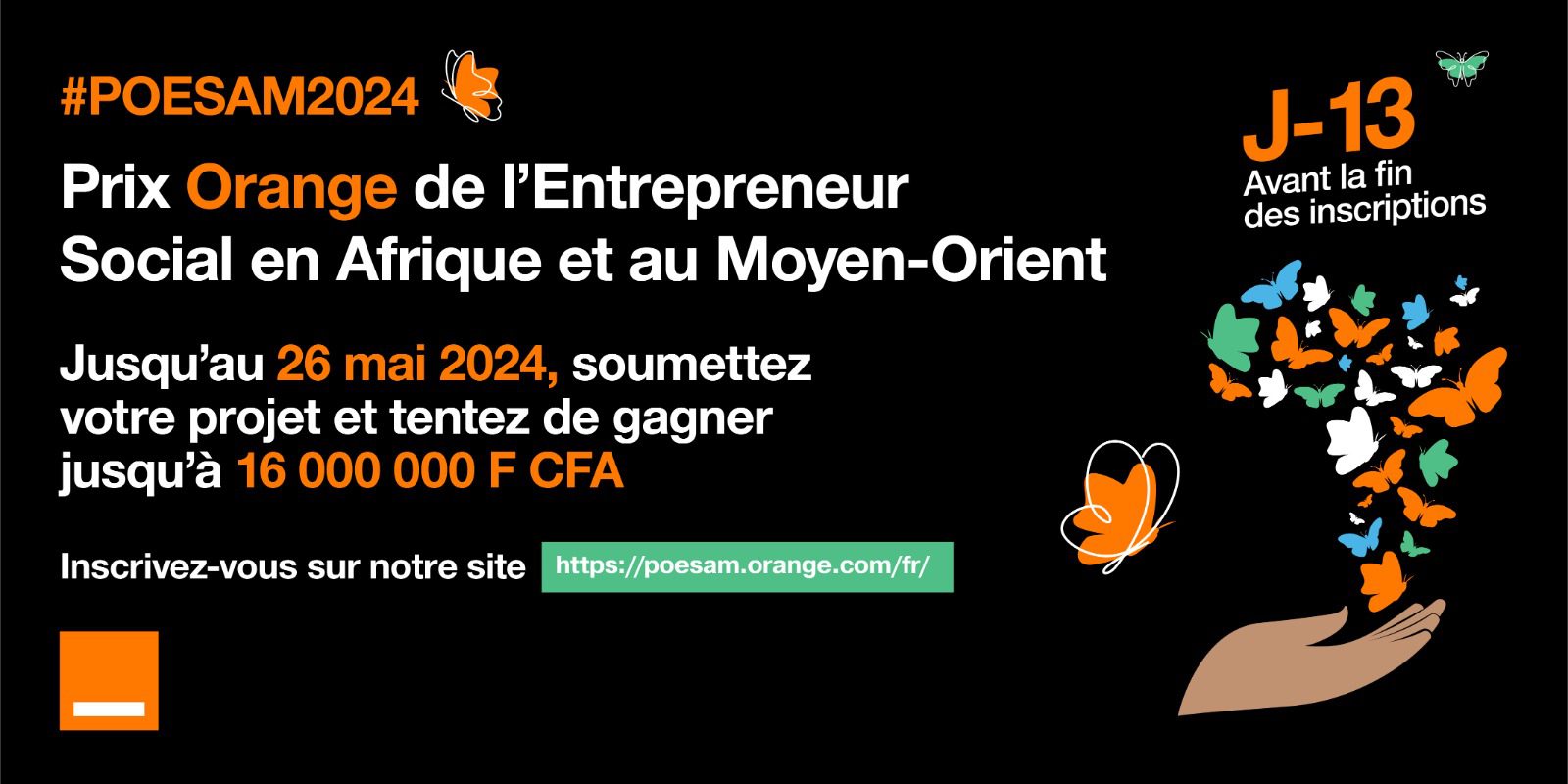 Orange lance la 14ème édition du Prix Orange de l’Entrepreneur Social en Afrique et au Moyen-Orient (POESAM)