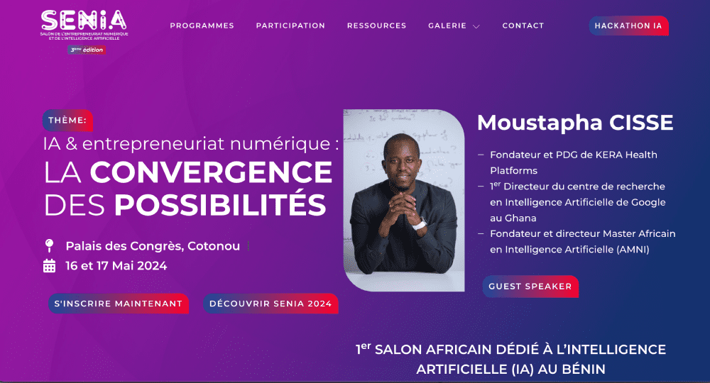 Bénin : Ouverture ce jour à Cotonou de la 3e édition du Senia, premier salon africain dédié à l'intelligence artificielle 