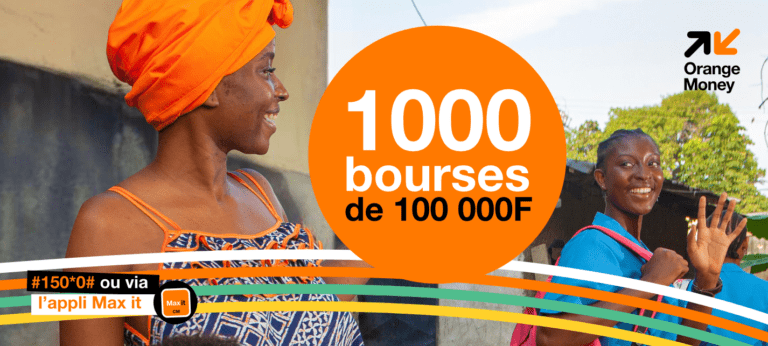 Rentrées 2024 : Orange Money offre 1000 bourses de 100 000 à ses clients et récompenses ses partenaires.