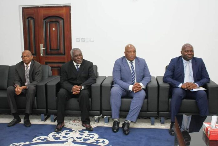 TIC : Les Camerounais A.C Abanda, Modzom de la Chaire Unesco reçus par le PM du Tchad