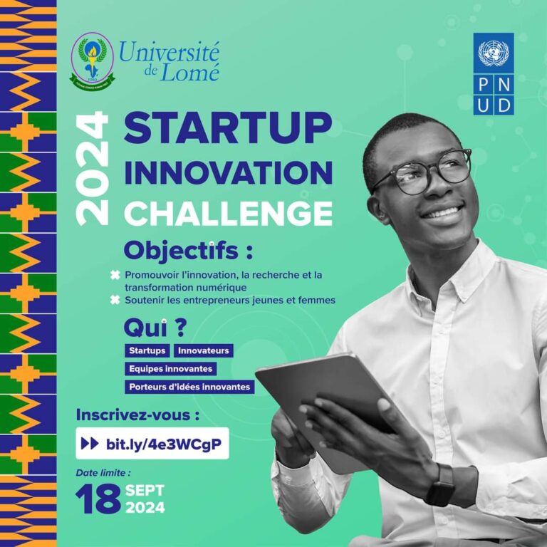 Togo : Le PNUD lance le « Startup Innovation Challenge 2024 » [participez !]