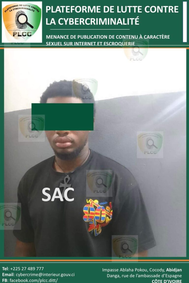 Côte d’Ivoire : Pour 100.000 FCFA, il menace de divulguer la nudité d’un follower, la PLCC intervient 