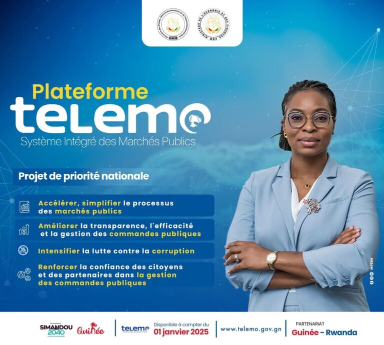 Guinée : TELEMO, la plateforme de digitalisation des marchés publics présentée