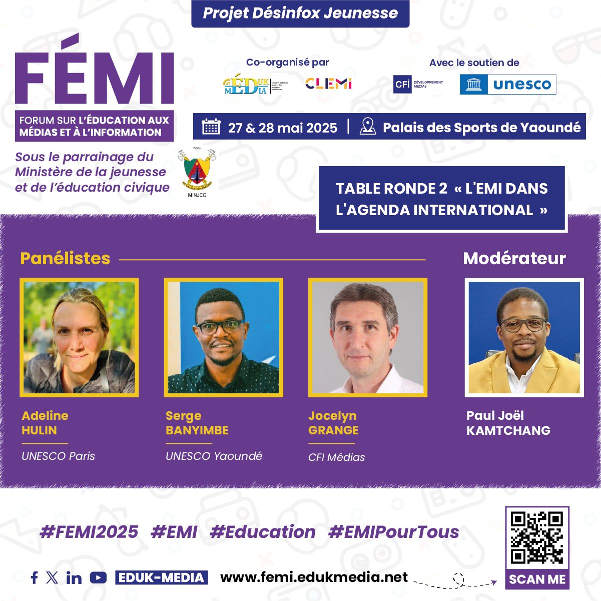 Yaoundé accueille le Forum 2025 sur l'Éducation aux Médias et à l'Information (EMI)