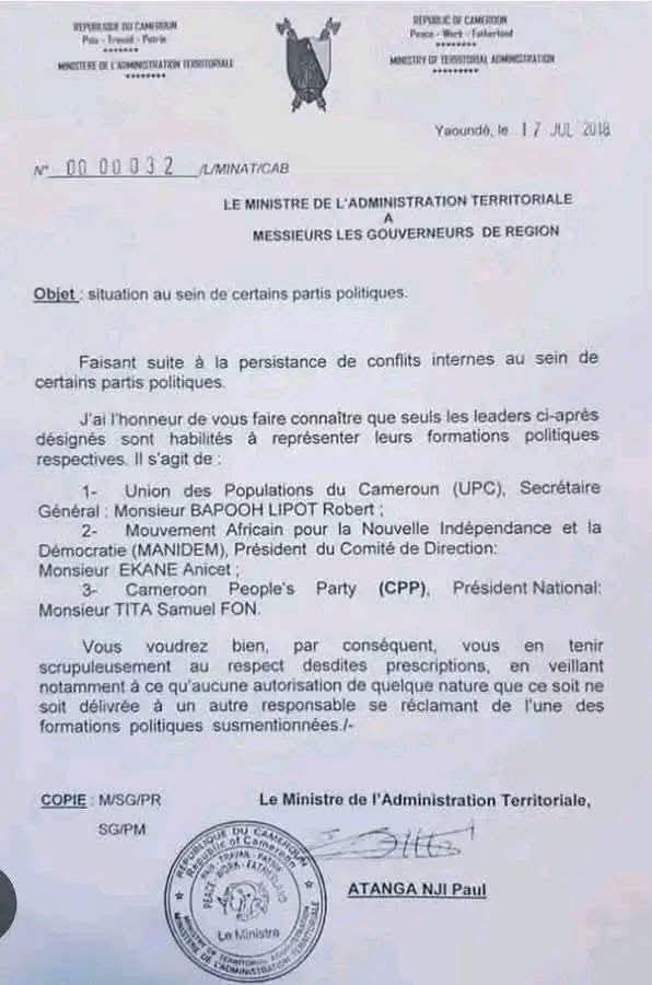 Cameroun - Piratage ou manipulation du site du MINAT ? Les preuves qui contredisent la version du ministre Atanga Nji