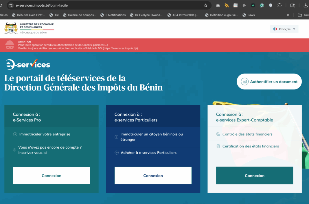 Bénin : la DGI dématérialise les timbres fiscaux et l'enregistrement des actes pour moderniser ses services
